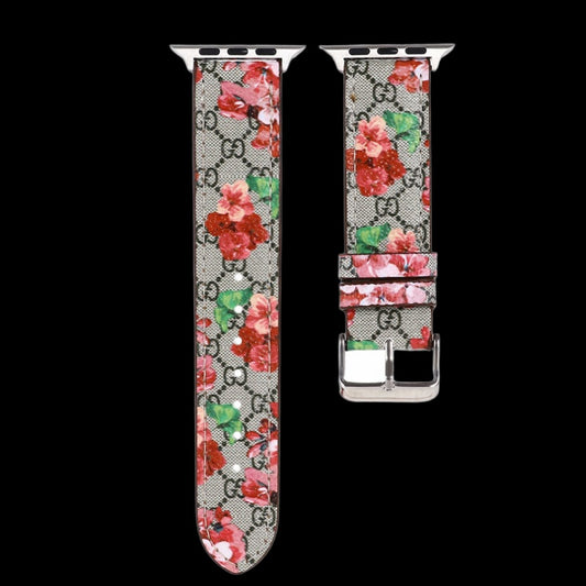 Floral x GG Apple Watch Band